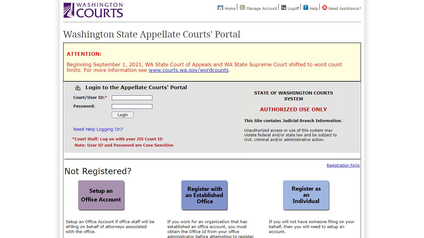 Washington State Appellate Courts